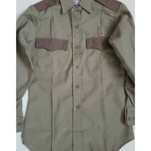 Flying Cross Tropical Shirt Womens Medium Vintage Uniform Workwear